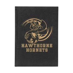 7 Inch X 9 3/4 Inch Black/Gold Leatherette Sketch Book