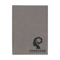 7 Inch X 9 3/4 Inch Gray Leatherette Sketch Book