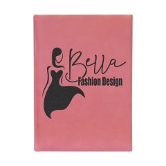 7 Inch X 9 3/4 Inch Pink Leatherette Sketch Book