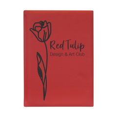 7 Inch X 9 3/4 Inch Red Leatherette Sketch Book