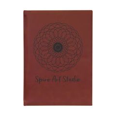 7 Inch X 9 3/4 Inch Rose Leatherette Sketch Book
