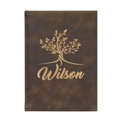 7 Inch X 9 3/4 Inch Rustic/Gold Leatherette Sketch Book