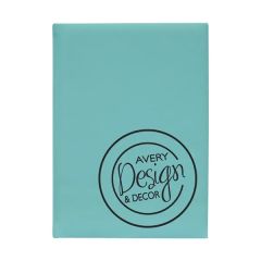 7 Inch X 9 3/4 Inch Teal Leatherette Sketch Book