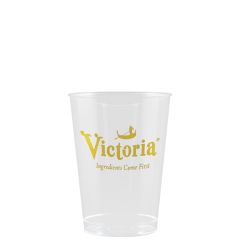 7 Oz Hard Plastic Smooth Cup Clear Tradition Print