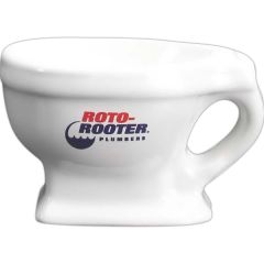 7 Oz White Toilet Mug