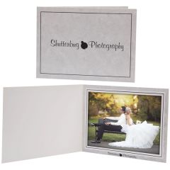 7 X 5 Gray Marble Photo Folder