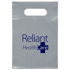 7W X 10 1/2h Die Cut Handle Bag - Flexo Ink Print