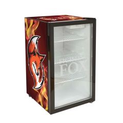 80L Large Countertop Fridge With Wrap and Door Glass Etching