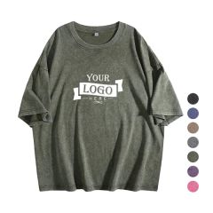 8.1 Oz Heavyweight 100 Percent Cotton Washed T-Shirt