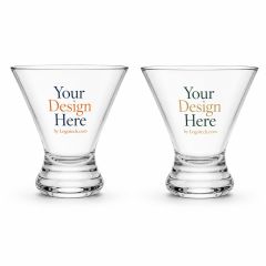 8.25 Oz Stemless Martini Glass