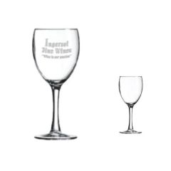 8.5 Oz Wine Glass With Smooth Stem, Spot Color