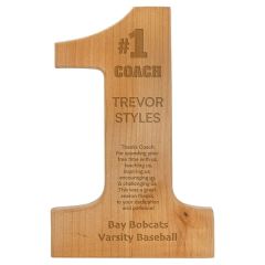 8 1/4 Inch X 12 1/2 Inch Alder 1 Plaque