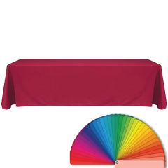8 Ft Blank Solid Color Polyester Table Throw