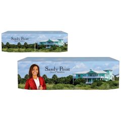 8 Ft Customized Zipper Back Fitted Table Cover