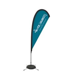 8 Ft Elite Teardrop Nylon Sail Sign Flag, 1-Sided, Scissor