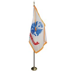 8 Ft Pole/ 3 Ft X 5 Ft Flag - Army Indoor Parade Set