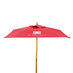 8 Ft Square Wood Market Umbrella Kit 1 Imprint