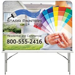 8 Ft Table Top Hardware & Large Banner Kit