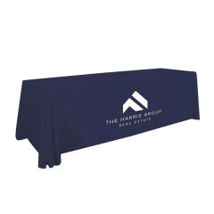 8 Ft Value Lite Table Throw White Imprint, One Location