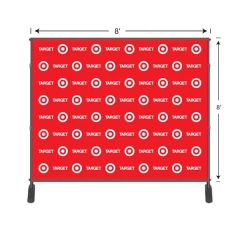 8 Ft X 8 Ft Adjustable Step and Repeat Backdrop Banner Stand