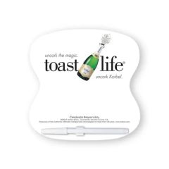 8 Inch X 8 Inch Hourglass Custom Printed Memo Board W/Magnets Or Tape