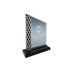 8 Inch Black Unite Diamond Ice Acrylic Award