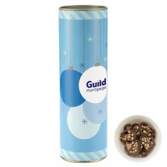 8 Inch Gift Tube With Chocolate Pretzels