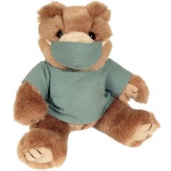 8 Inch Green Scrub Bear
