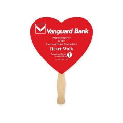 8 Inch  Heart Shape Hand Fan