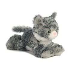 8 Inch Lily Grey Tabby Cat