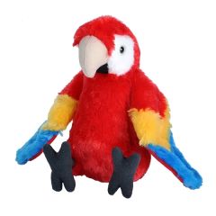 8 Inch Mini Cuddlekin Scarlet Macaw Parrot