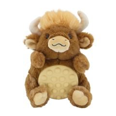 8 Inch Mini Poppykin Highland Cow