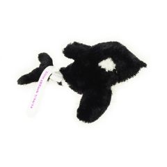 8 Inch Orca Whale With Ribbon and One Color Imprint
