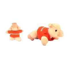 8 Inch Percy Pig With T-Shirt and One Color Imprint