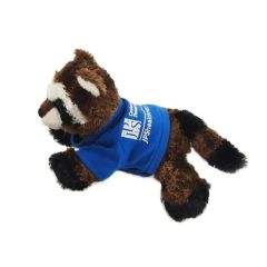 8 Inch Ringo Raccoon With T-Shirt and One Color Imprint