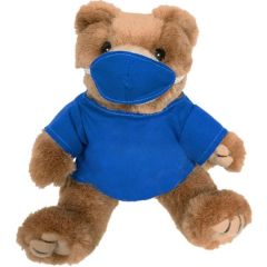 8 Inch Royal Blue Scrub Bear