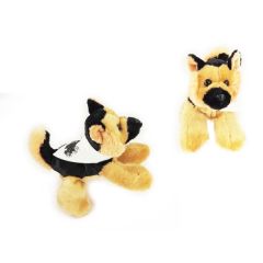 8 Inch Shep German Shepherd With Bandana and One Color Imprint