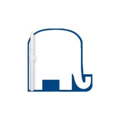 8 Inch X8 Inch  Elephant Custom Printed Memo Board W/Magnets Or Tape