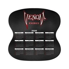 8 Inch X8 Inch  Hourglass Calendar Mouse Pad 1/16 Inch  Rubber Base