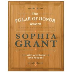 8 Inch X 10 Inch Bamboo Plaque