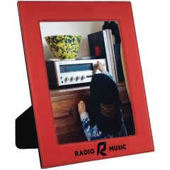 8 Inch X 10 Inch Red Leatherette Photo Frame