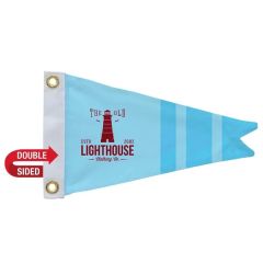 8 Inch X 12 Ft Polyester Burgee Flag Double-Sided