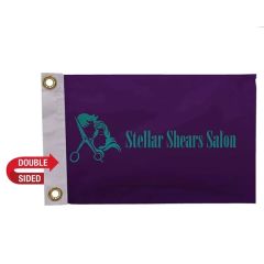 8 Inch X 12 Inch Nylon Flag Double-Sided