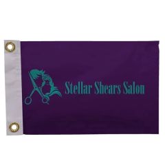 8 Inch X 12 Inch Nylon Flag Single-Sided