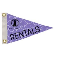 8 Inch X 12 Inch Polyester Pennant Flag Single-Sided