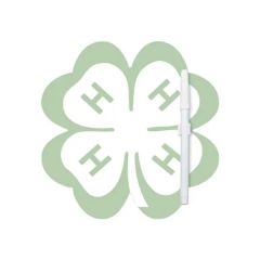 8 Inch  X 8 Inch  Clover Shape Memo Board W/Magnets Or Tape On Back
