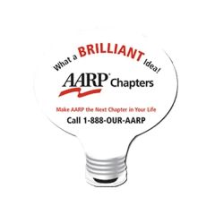 8 Inch X 8 Inch Lightbulb Mouse Pad 1/16 Inch Thick Rubber Base