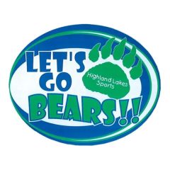 8 Inch X 8 Inch Oval Shape Hard Top Custom Mouse Pad W/ 1/8 Inch Foam Base