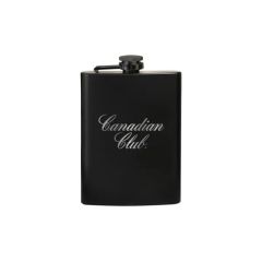 8 Oz Black Stainless Steel Hip Flask