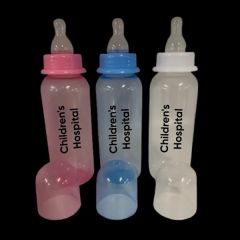 8 Oz BPA Free Tinted Baby Bottle W/ Matching Lid